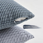 MIULEE Blue Decorative Pillow Covers 22x22 Inch Set of 4 Boho Western Farmhouse - Image 5