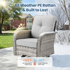 Weaxty Wicker Patio Furniture Set - Image 8