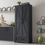 Farmhouse Kitchen Pantry Cabinet by JXQLINGMUFurniture