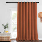 NICETOWN Burnt Orange Sliding Glass Door Curtain - Image 2