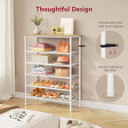 Tajsoon 6 Tier Shoe Rack Organizer - Image 7