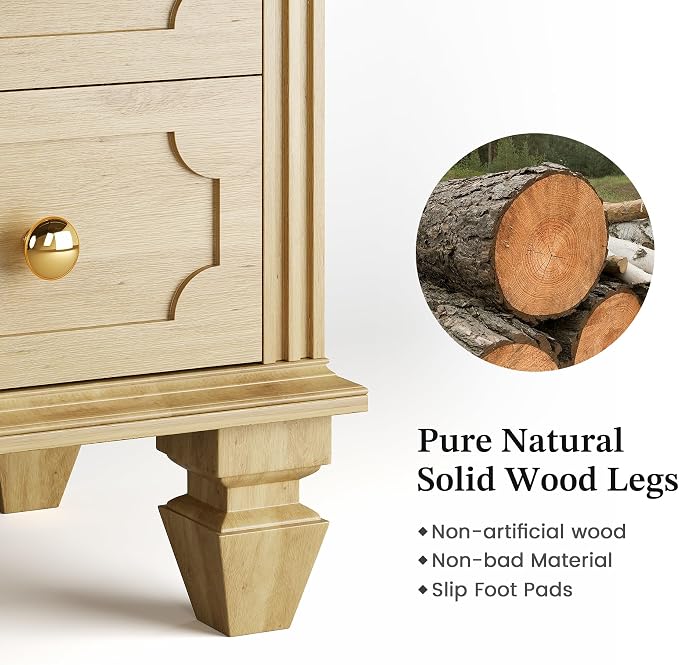 FREDEES 28'' Large Nightstands Set of 2, Smart Bedside Tables - Image 4