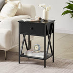 VECELO Nightstands Set of 2, Modern Bedside End Tables, Night Stands - Image 4