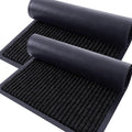 OLANLY 2-Pack Front Door Mats 47x23, Waterproof Heavy-Duty Doormats | Black by OLANLY
