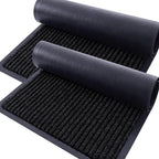 OLANLY 2-Pack Front Door Mats 71x23, Waterproof Heavy-Duty Doormats | Black by OLANLY