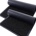 OLANLY 2-Pack Front Door Mats 33x21, Waterproof Heavy-Duty Doormats | Black by OLANLY