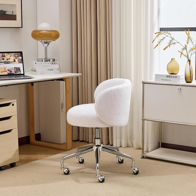 VINGLI Cute Small Swivel Desk Chair Comfy - Image 3