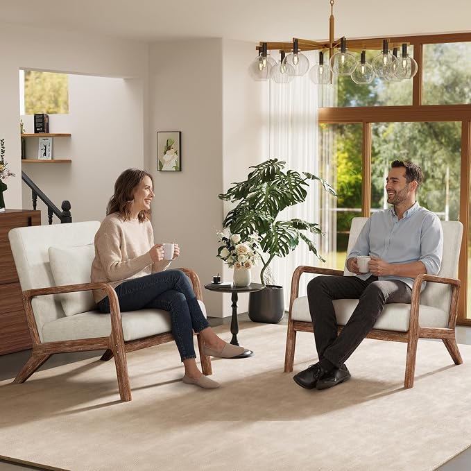ELUCHANG Mid-Century Modern Chair, Accent Chair - Image 8