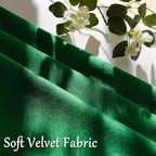 GIGIZAZA Green Velvet Pillow Covers 22x22 Decorative Pillows Pack of 2 | Throw - Image 5