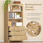 TEENFON 63.3" Tall Bookshelf, Bookshelves and Bookcases - Image 6