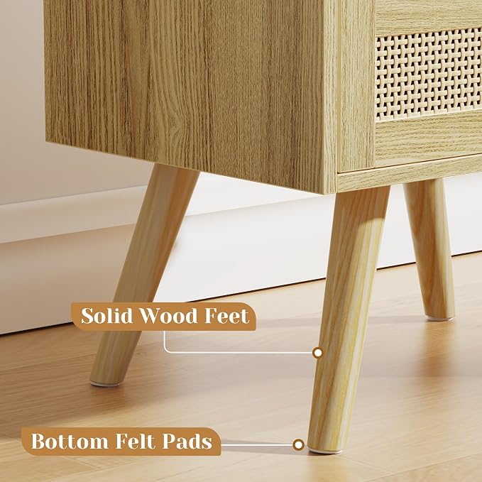 SUPERJARE 2 Drawer Night Stand - Image 7