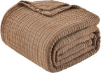 EMME Muslin Blankets for Adults Throw Blanket for Couch Breathable Gauze Soft - Image 8