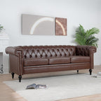 GDFStudio 84" Chesterfield Tufted Sofa Couch - Image 4