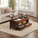 Seventable Coffee Table, 39.3" Lift Top Coffee Table - Image 2