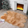 linmopm Faux Fur Sheepskin Rug, 4x6 ft | Shag Fluffy Fuzzy, High-Density Cushion by Limopmfauxfurproducts