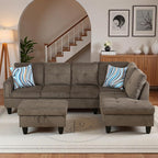 97.5" L Shaped Couch Set, Modular Sectional Couches - Image 7