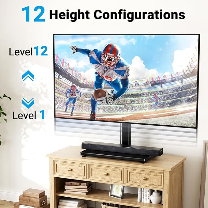 PERLESMITH Universal Swivel TV Stand - Image 4