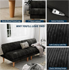 Ribilake 69" Futon Sofa Bed, 4 in 1 Multi-Function Couch Sleeper - Image 7