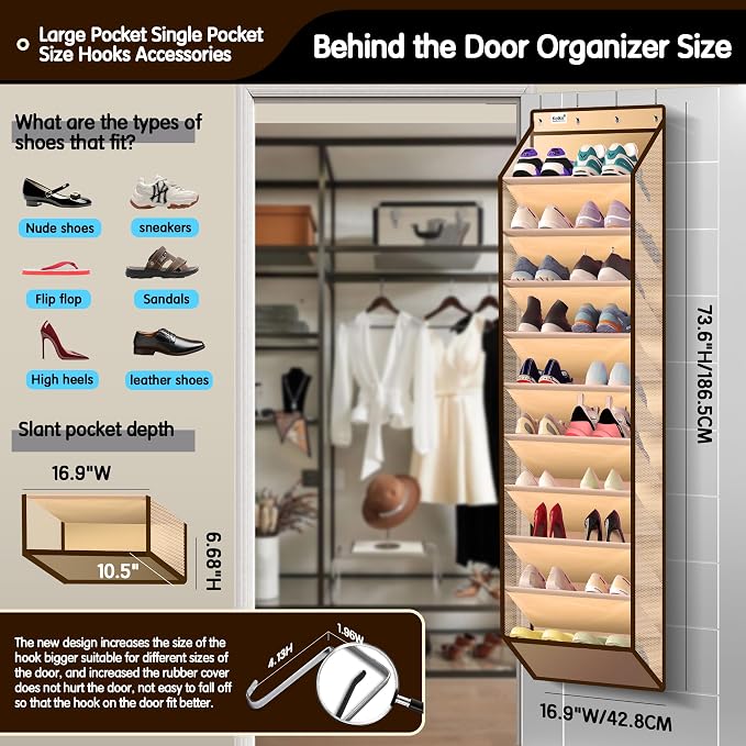 Kotkn 10 Tier Over The Door Organizer - Image 2