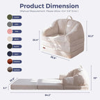 MAXYOYO Folding Sofa Bed with Backrest, Boneless Fold Out Couch Bed with Handle - Image 2