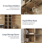 BELLEZE Coffee Wine Bar Cabinet - Image 7