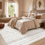 cotiled Boho 5x7 Area Rugs for Living Room: Soft Moroccan Washable Rug | Solve - Image 6