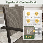 Aoxun 7-Piece Patio Table and Chairs Set - Image 3