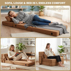 Tiita Convertible Folding Sofa Bed Single Size - Image 5