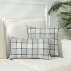 Stellhome Pack of 2 Lumbar Linen Buffalo Check Throw Pillow Covers Farmhouse - Image 5