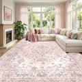 RELEANY Washable Area Rug, Large 9'x12', Water Repellent, Pet Friendly by RELEANY