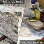 Real Luxurious Natural Marble Vanity Tray Genuine Marble Storage Tray - Image 7
