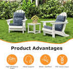 Unimatta Outdoor High Back Chair Cushion Seat Pads, 44 x 21 Inch - Image 2