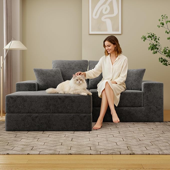 Cloud Modular Sectional Sofa, Comfy Boneless Couch - Image 6