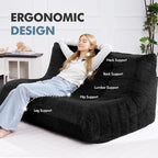 Bean Bag Loveseat Chair Big Sofa Beanbag Chair - Image 5