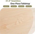 31.5" Round Dining Table for 2-4, Modern Farmhouse Kitchen Table - Image 5