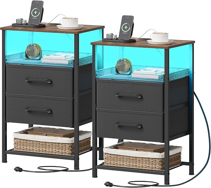 JARHETUN Nightstand Set of 2 by JARHETUN