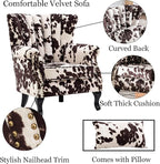 Cow Print Accent Chairs Set of 2 - Image 6