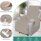 Foxdecor Recliner Chair Covers, Recliner Cover Non-Slip Chair Covers, Washable - Image 2
