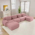 Boneless Sectional Couch, No Assembly Required, 152.7” U Shaped Modular Cloud by ModonChicSofasCouches