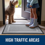 OLANLY Front Door Mat Outside 59x23, All-Season Heavy-Duty Rubber Doormat | - Image 6