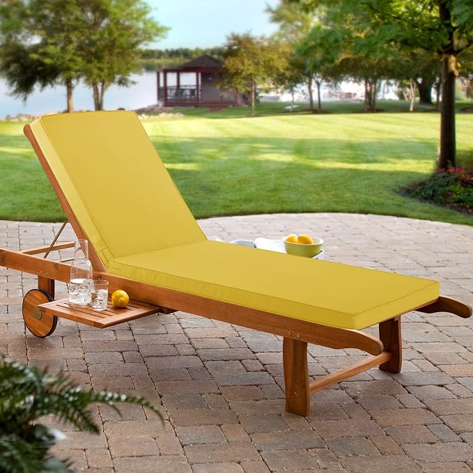 Chaise Lounge Cushion for Outdoor Furniture, Waterproof Fade and Tear Resistant - Image 8