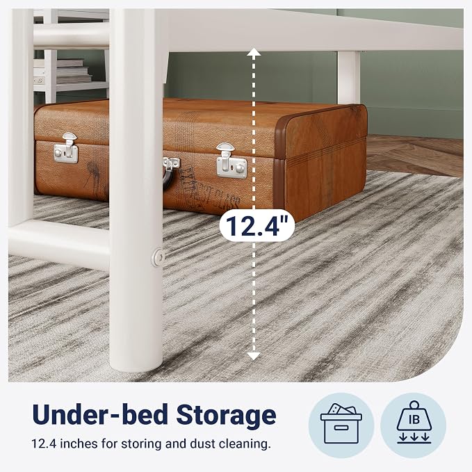 Allewie 14 Inch Twin Size Metal Platform Bed Frame - Image 6