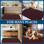 OLANLY Dog Door Mat for Muddy Paws 47x20, Super Absorbent Chenille Mud Mat | - Image 8