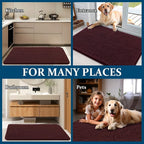 OLANLY Dog Door Mat for Muddy Paws 44x24, Super Absorbent Chenille Mud Mat | - Image 8