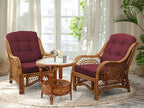 Malibu Lounge Living Accent Armchair Natural Rattan Wicker Handmade Design - Image 6