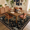 Vacuum-Friendly, Square 8ft Washable Area Rug by meejou