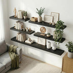 12 inch Deep Floating Shelves for Wall, 36 inch Wide Engineered Wood Wall - Image 2