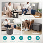 BRIAN & DANY Ottoman with Storage, Small Storage Ottoman - Image 6