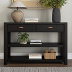 Grain Wood Furniture Montauk Console Table, Solid Wood by GrainWoodFurniture