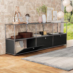 Modern Storage Cabinet Versatile Free-Standing Organizer - Image 7